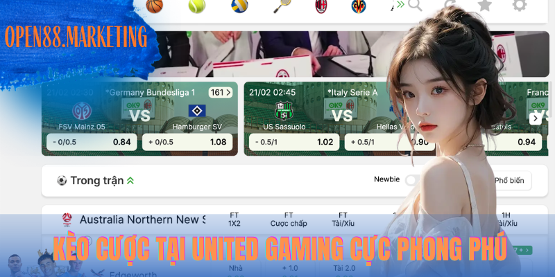 Kèo cược tại United Gaming cực phong phú